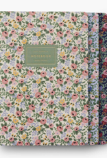 RIFLE PAPER COMPANY Stitched Notebook Set (Set of 3) in Rosa