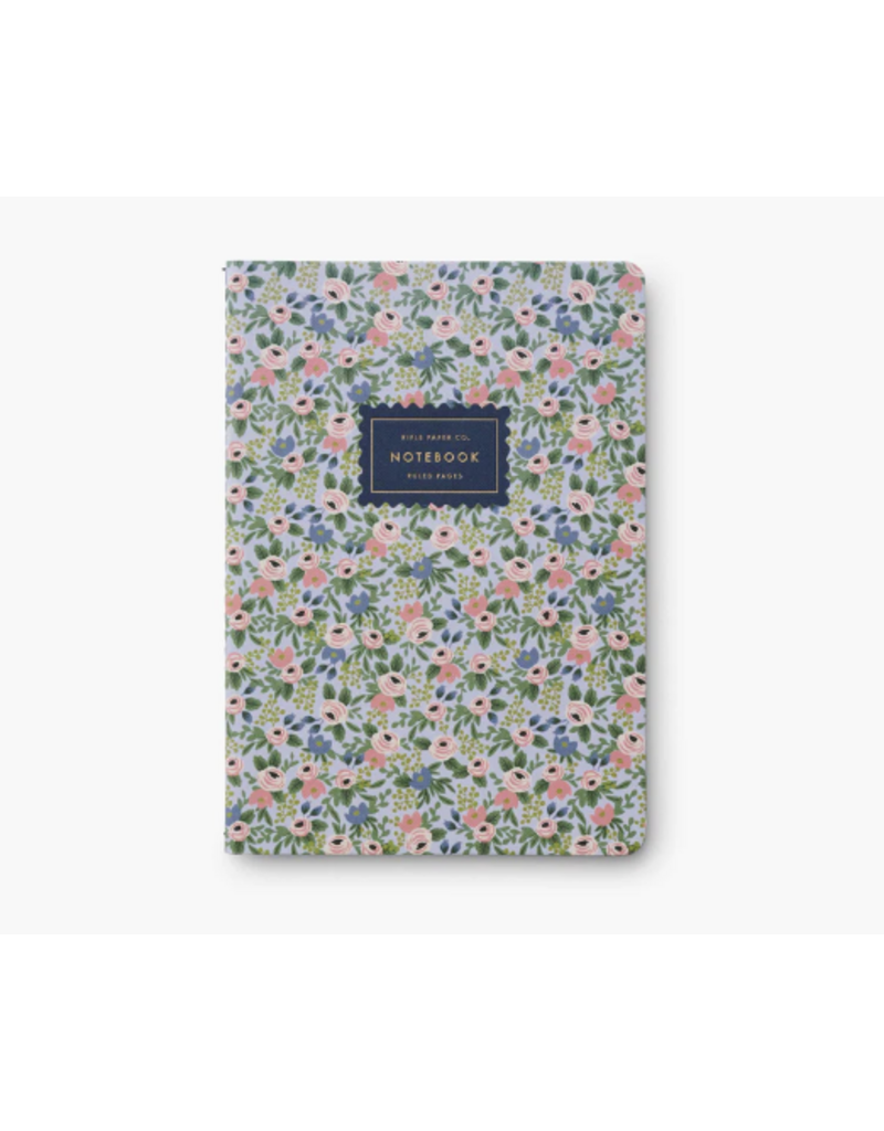 RIFLE PAPER COMPANY Stitched Notebook Set (Set of 3) in Rosa