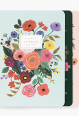 RIFLE PAPER COMPANY Stitched Notebook Set (Set of 3) in Garden Party