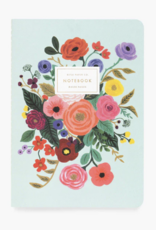 RIFLE PAPER COMPANY Stitched Notebook Set (Set of 3) in Garden Party
