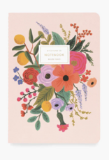 RIFLE PAPER COMPANY Stitched Notebook Set (Set of 3) in Garden Party