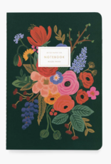 RIFLE PAPER COMPANY Stitched Notebook Set (Set of 3) in Garden Party