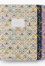 RIFLE PAPER COMPANY Stitched Notebook Set (Set of 3) in Estee