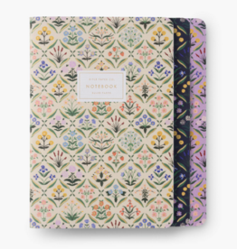 RIFLE PAPER COMPANY Stitched Notebook Set (Set of 3) in Estee