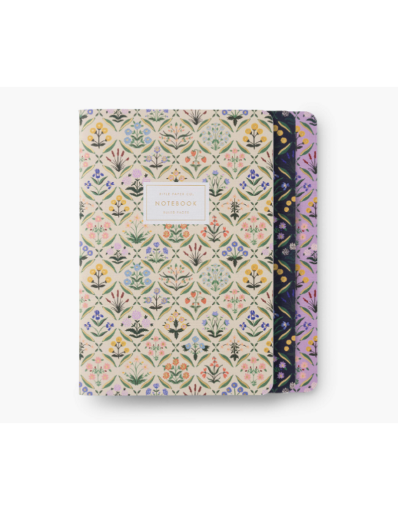 RIFLE PAPER COMPANY Stitched Notebook Set (Set of 3) in Estee
