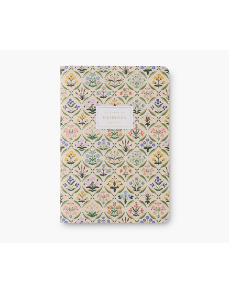 RIFLE PAPER COMPANY Stitched Notebook Set (Set of 3) in Estee