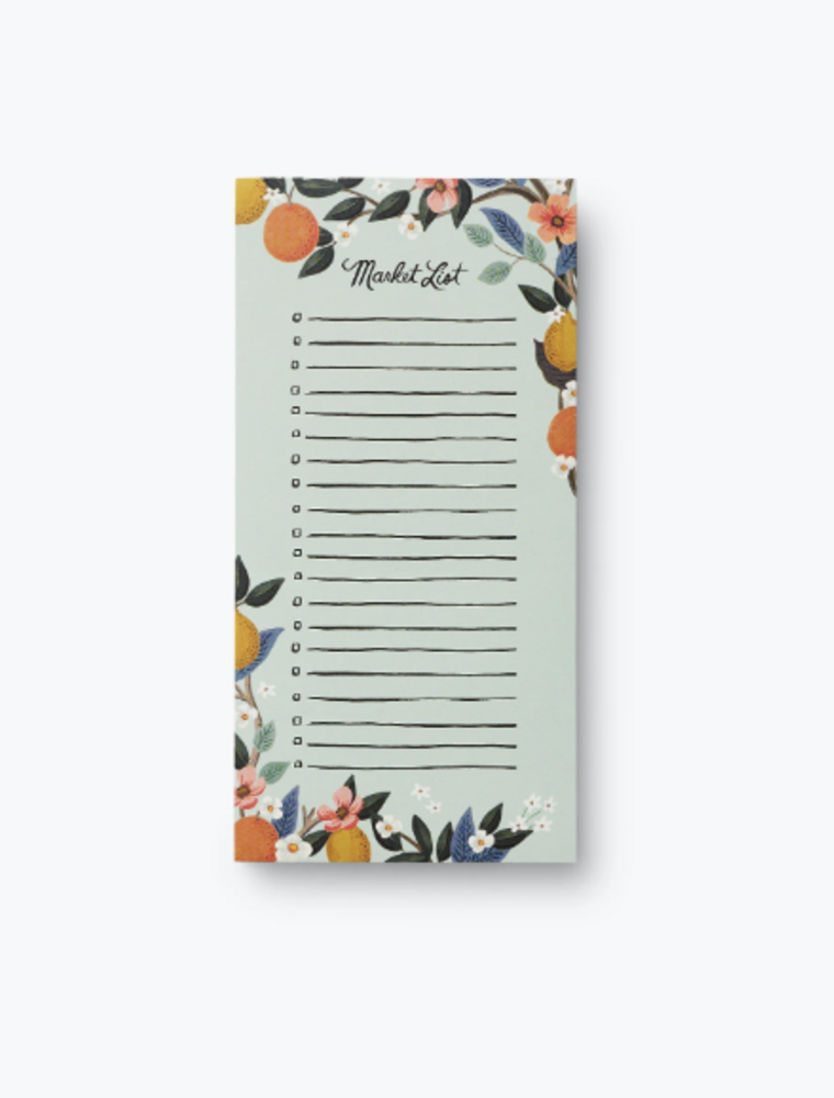 RIFLE PAPER COMPANY Market Pad in Citrus Grove