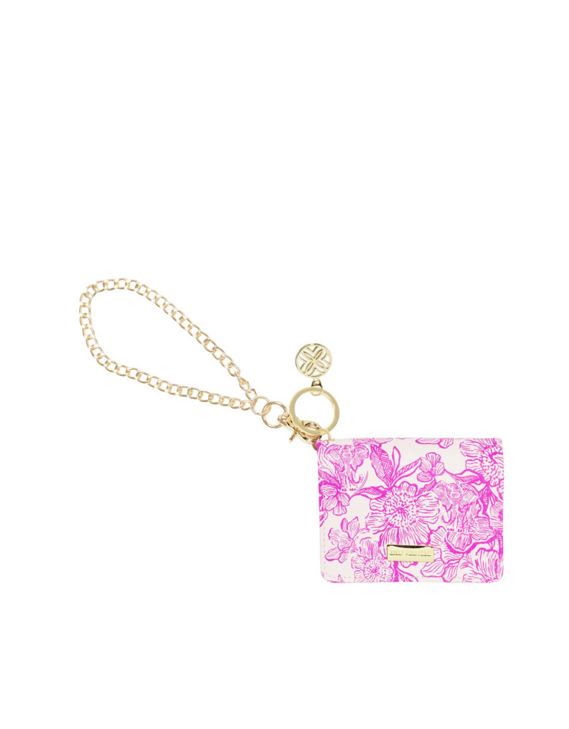 LILLY PULITZER Snap Card Case in Unforgettable Pink