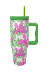 LILLY PULITZER Stainless Steel 40oz Tumbler in Sunset Shadows Home