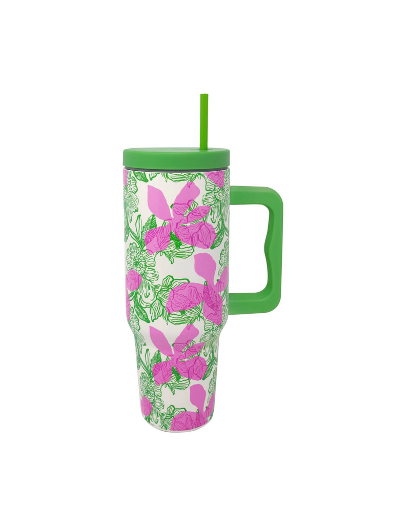 LILLY PULITZER Stainless Steel 40oz Tumbler in Sunset Shadows Home