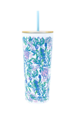LILLY PULITZER 24oz Tumbler with Straw in Just A Pinch