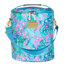 LILLY PULITZER Beach Cooler in Aqua La Vista