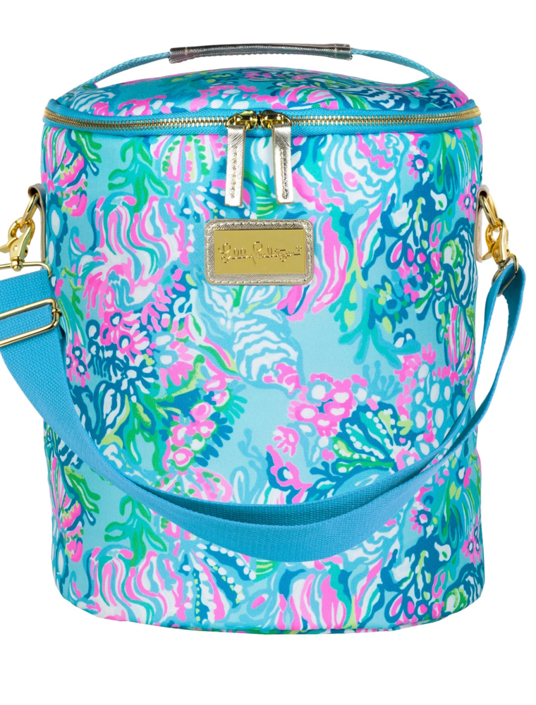 LILLY PULITZER Beach Cooler in Aqua La Vista