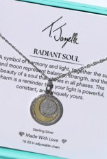 TJAZELLE Radiant Soul Charm Necklace in Silver