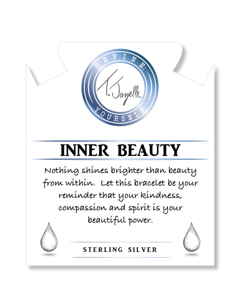 TJAZELLE Inner Beauty Bracelet in Denim Blue Agate & Silver