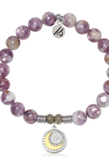 TJAZELLE Radiant Soul Bracelet in Lepidolite Quartz & Silver