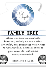TJAZELLE Family Tree Bracelet in Sakura Agate & Silver