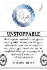 TJAZELLE Unstoppable Bracelet in Sakura Agate & Silver