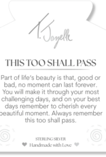 TJAZELLE This Too Shall Pass Bracelet in Blue Silver Agate & Silver