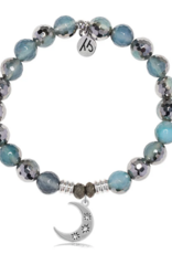 TJAZELLE Friendship Stars Bracelet in Blue Silver Agate & Silver