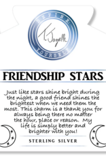 TJAZELLE Friendship Stars Bracelet in Blue Silver Agate & Silver