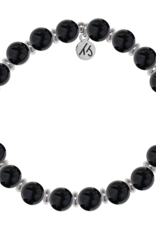 TJAZELLE Empowered Elegance Bracelet in Onyx & Silver