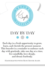 TJAZELLE Day By Day Bracelet in Blue Silver Agate & Silver