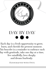 TJAZELLE Day By Day Bracelet in Onyx & Silver