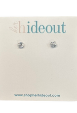 5mm CZ Stud Earrings in Silver