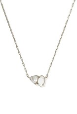 KENDRA SCOTT DESIGN Tatum Silver Short Pendant Necklace in Neutral Mix