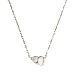 KENDRA SCOTT DESIGN Tatum Silver Short Pendant Necklace in Neutral Mix