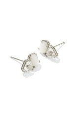 KENDRA SCOTT DESIGN Tatum Silver Stud Earrings in Neutral Mix