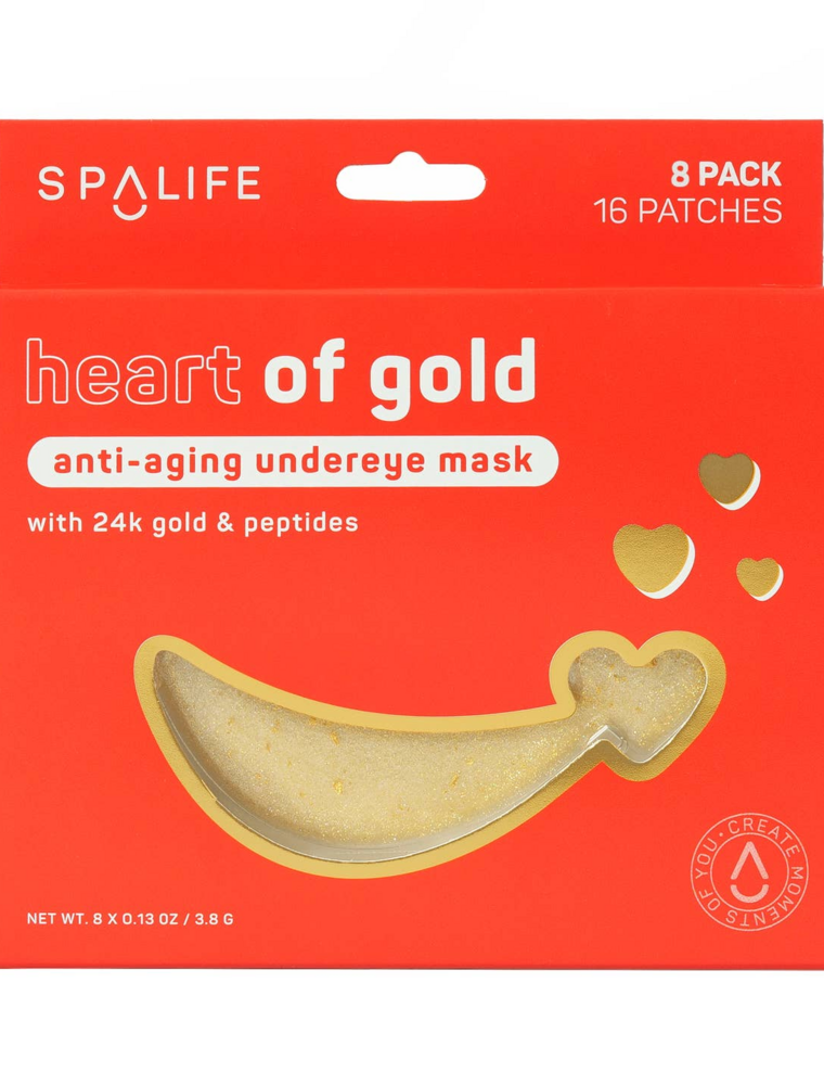 Heart of Gold Anti-Aging Undereye Masks (Pack of 8)