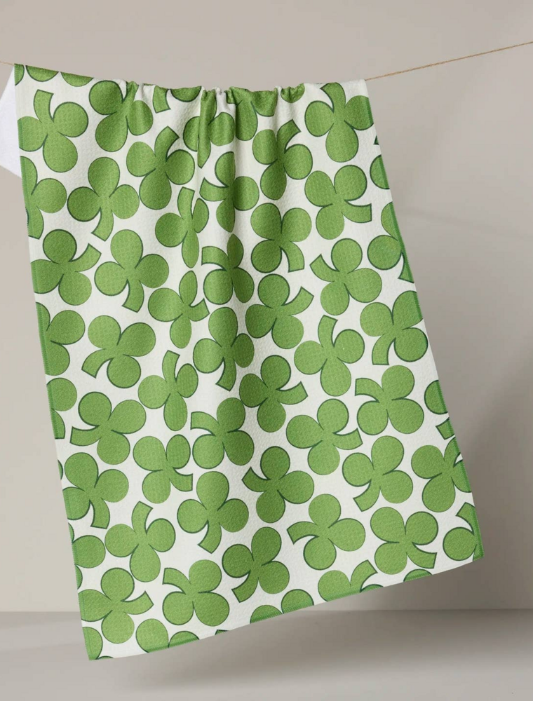 GEOMETRY Clover Toss Tea Towel