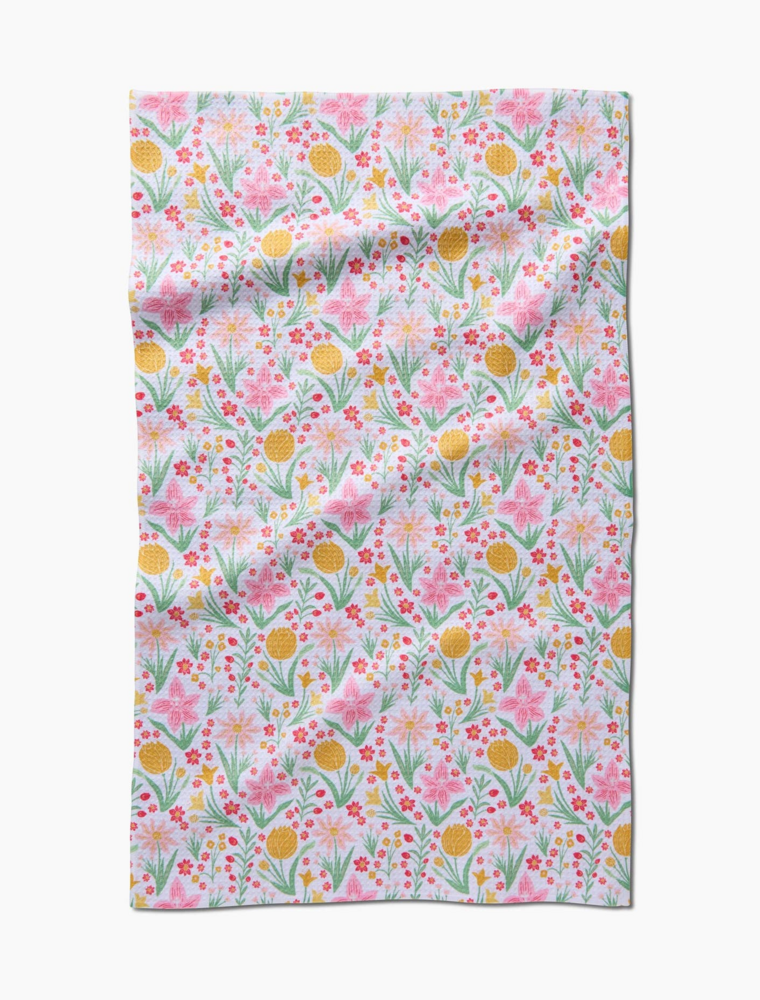 GEOMETRY Garden of Light Tea Towel