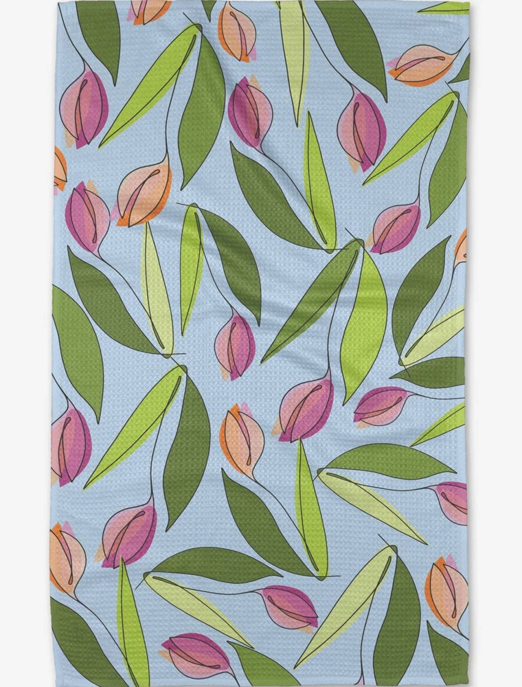 GEOMETRY May Flowers Tea Towel