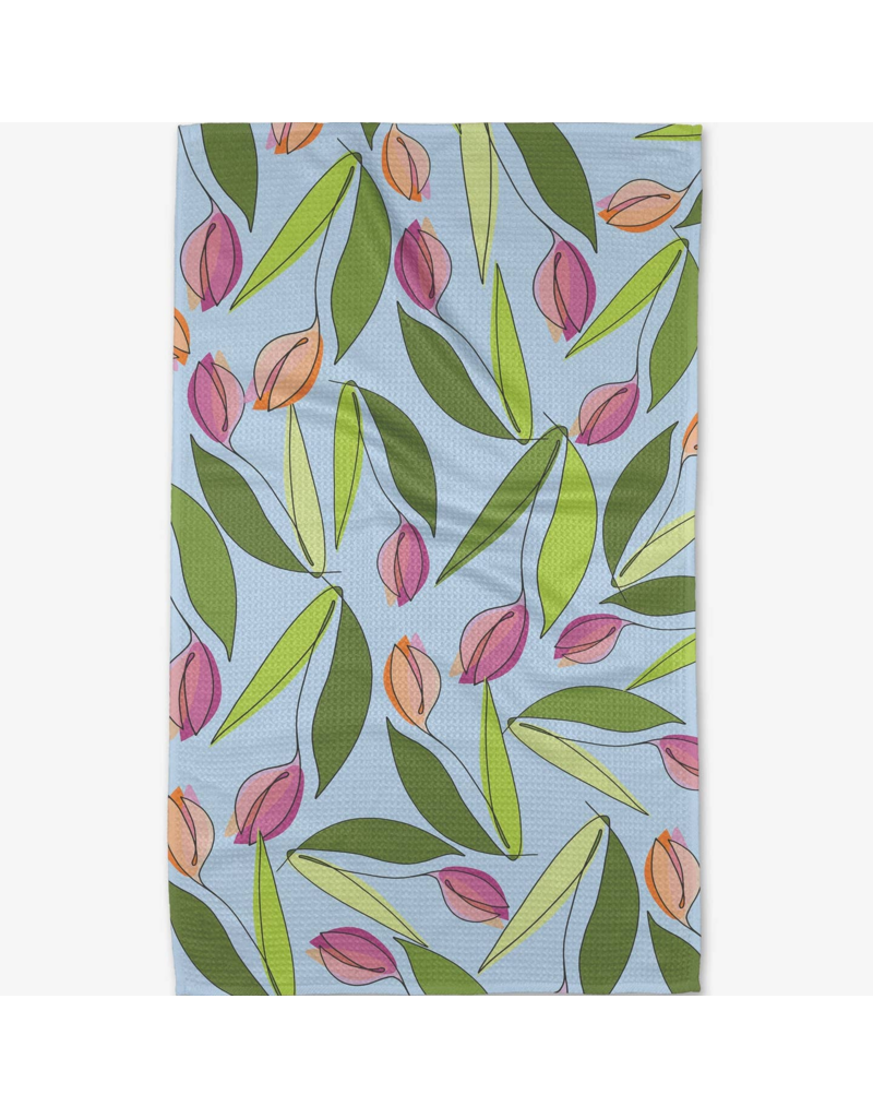 GEOMETRY May Flowers Tea Towel