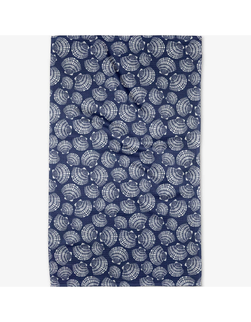 GEOMETRY Nautical Seashells Tea Towel