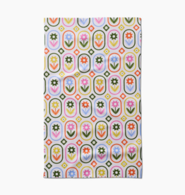 GEOMETRY Petal Patchwork Tea Towel