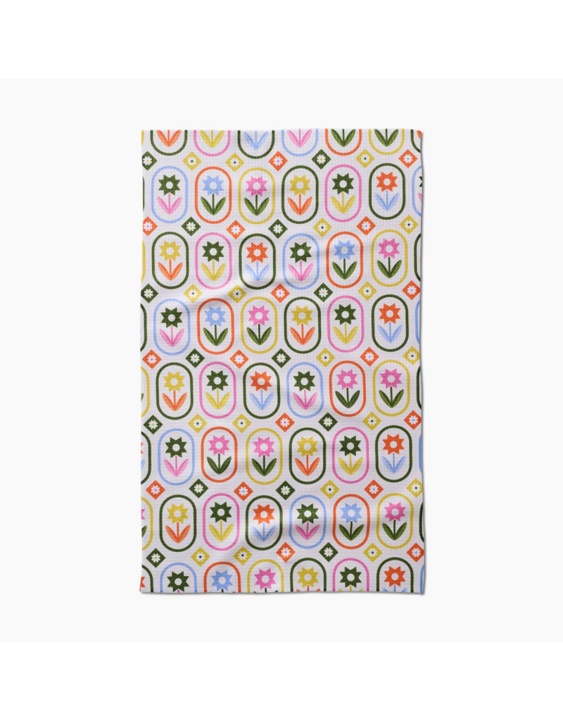 GEOMETRY Petal Patchwork Tea Towel