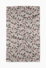 GEOMETRY Pink Summer Lemons Tea Towel
