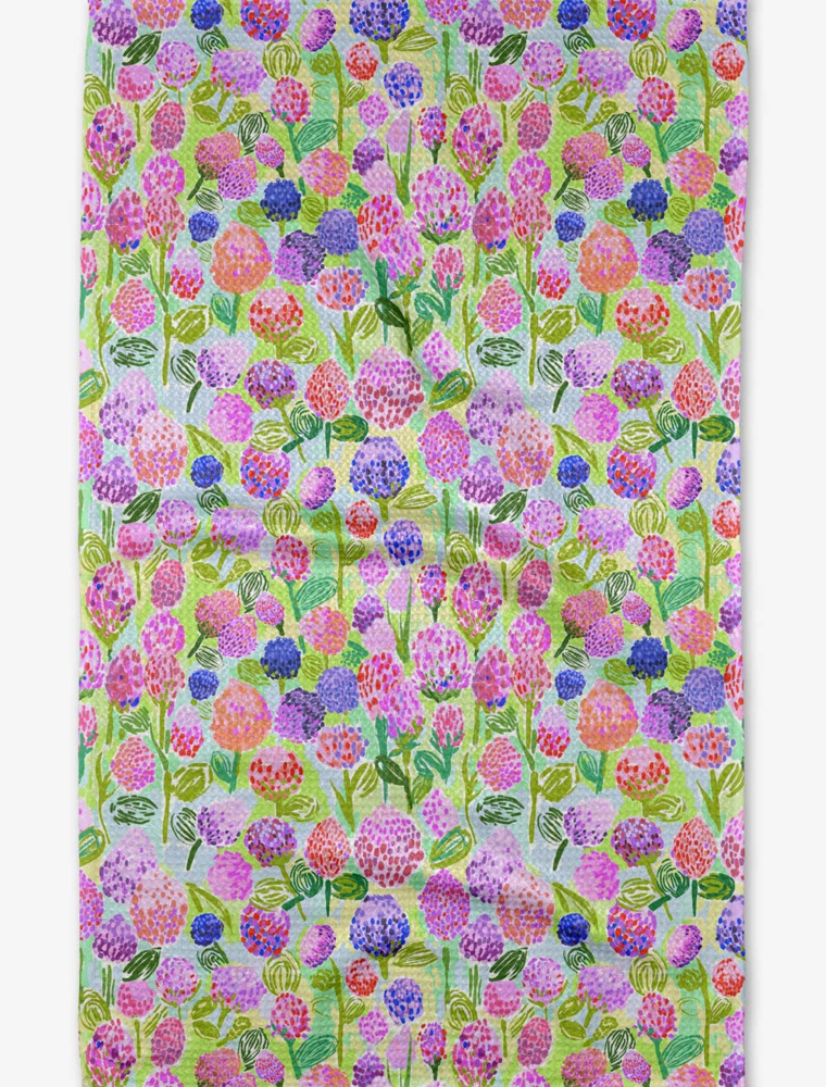 GEOMETRY Spring Clovers Tea Towel