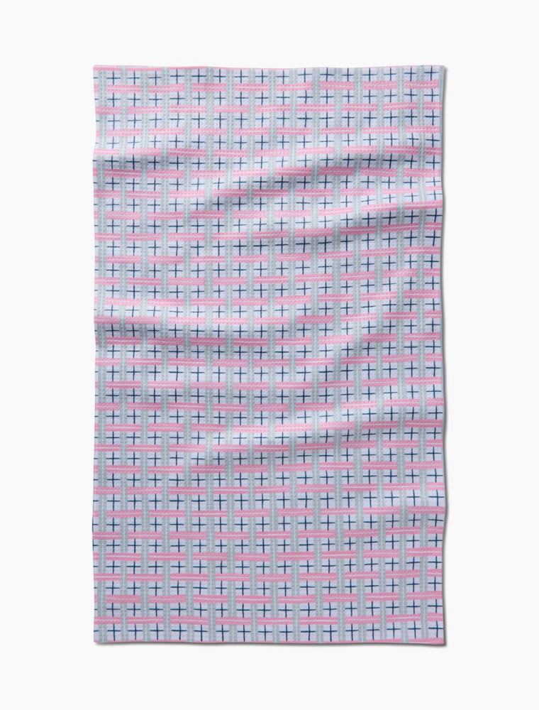 GEOMETRY Spring Cottage Plaid Tea Towel