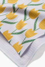 GEOMETRY Tulip Flowers Tea Towel