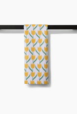 GEOMETRY Tulip Flowers Tea Towel