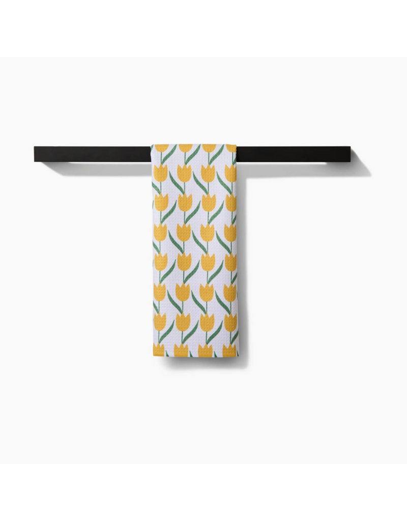 GEOMETRY Tulip Flowers Tea Towel