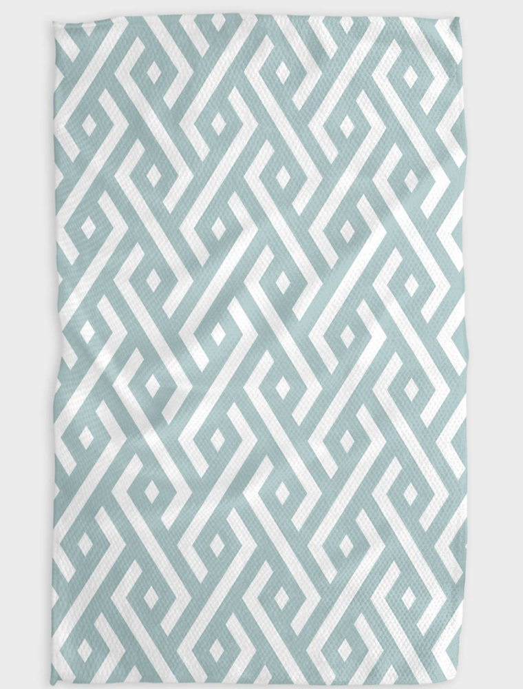 GEOMETRY Water Ways Tea Towel