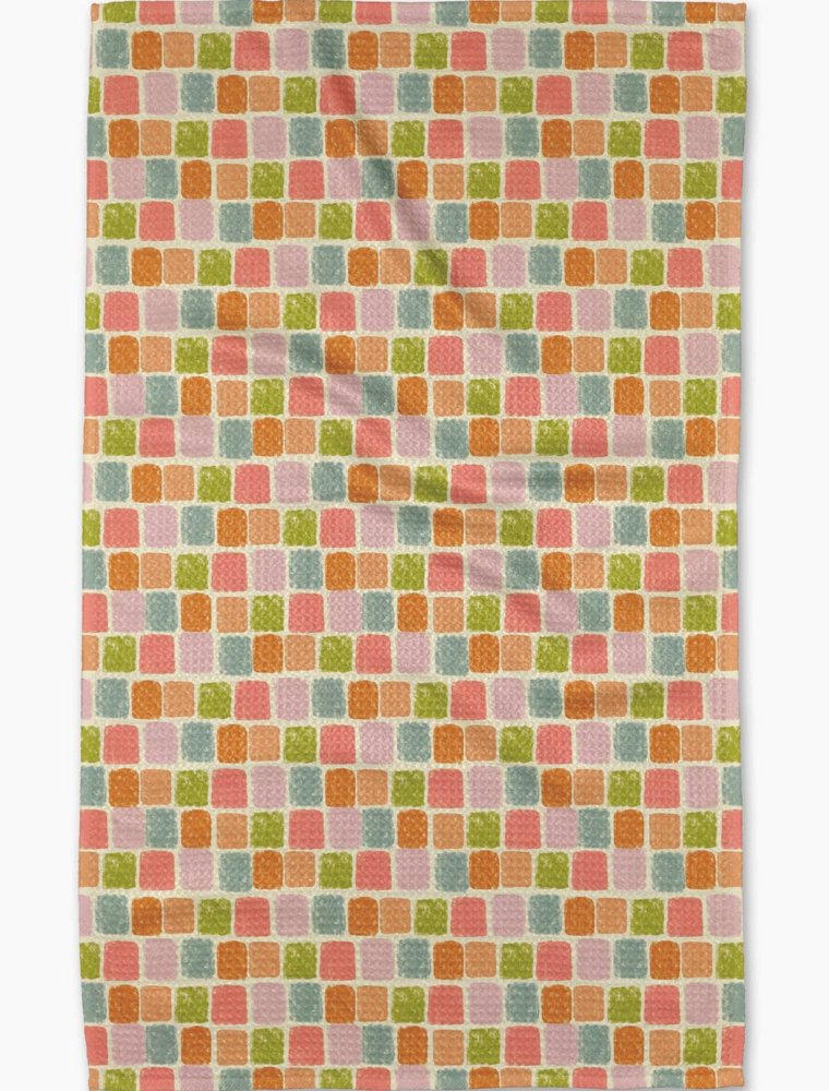 GEOMETRY Beachy Tile Tea Towel