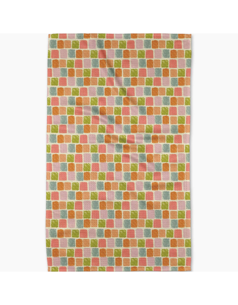 GEOMETRY Beachy Tile Tea Towel