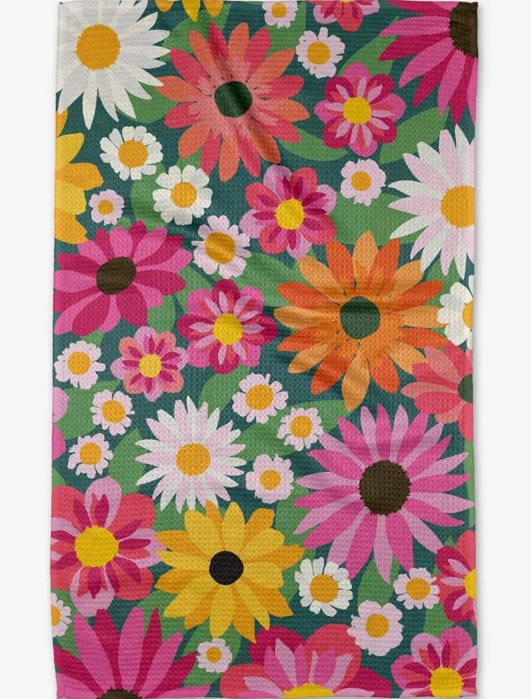GEOMETRY Wild Blooms Tea Towel